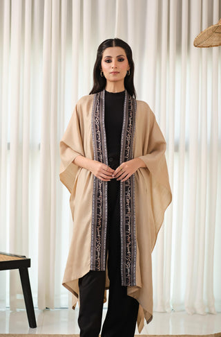 Sabaat (Steady through Storms) - Beige & Black Cape