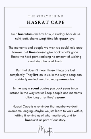 Hasrat (Silent Longing) Cape