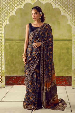 Khoobsurat (Breathtaking) - Blue Saree