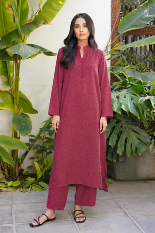 Kalidaar Co-ord Set - Berry Plum