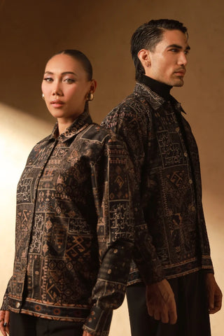 Qala (Art) Velvet Jacket - Black