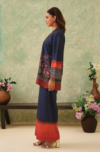 Bahaar (Bloom) - Twilight Blue Co-ord Set