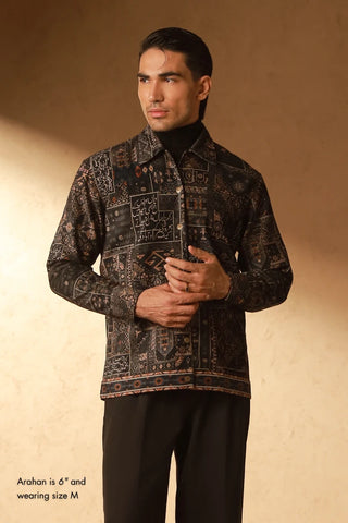 Qala (Art) Velvet Jacket - Black