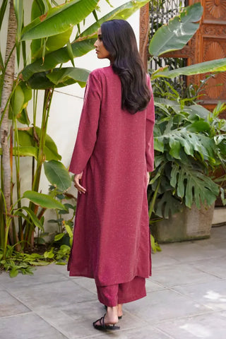 Kalidaar Co-ord Set - Berry Plum