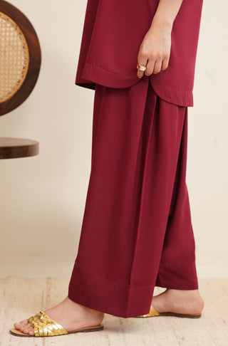 Raya Co-ord Set - Ruby Red