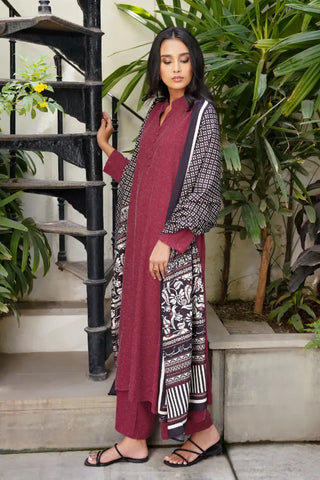 Kalidaar Co-ord Set - Berry Plum