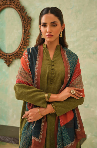 Umeed (Hope) - Orange & Teal Scarf