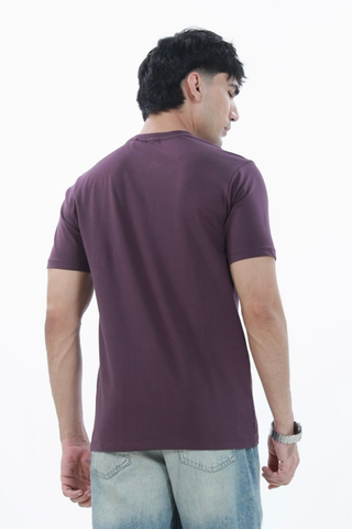 Smart Fit Tee, made from Durable COTRA® in purple colour.