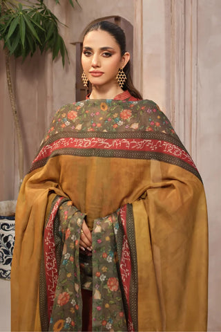 Manto Women's Zinnia Dupatta with Urdu Calligraphy
