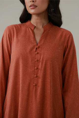 Kalidaar Co-ord Set - Burnt Orange