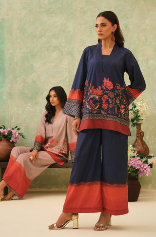 Bahaar (Bloom) - Twilight Blue Co-ord Set