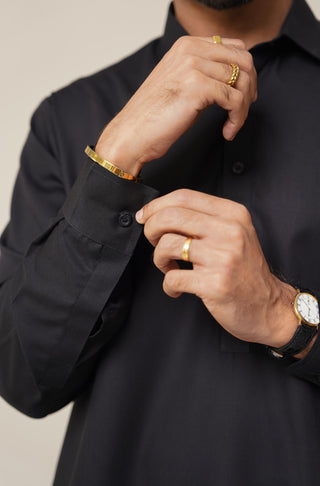 Classic Kameez Shalwar - Jet Black (Men)