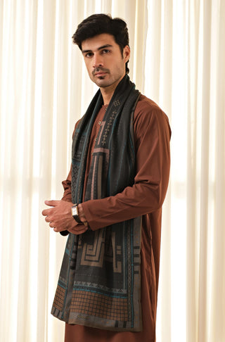 Talaash-e-Manzil (Finding Purpose) - Teal Stole