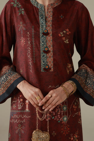 Muskaan (Smile) - Plum Co-Ord Set