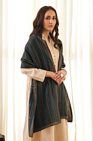 Talaash-e-Manzil (Finding Purpose) - Teal Stole