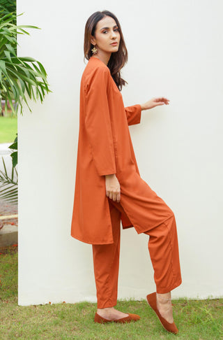 Lucknow Set - Burnt Orange