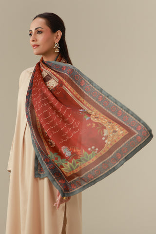 Nigarish (Inscription) - Scarf