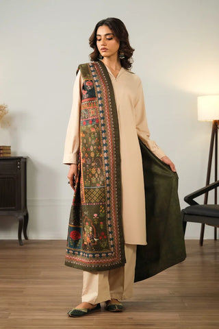 Gulposh (Covered in Flowers) - Green Shawl