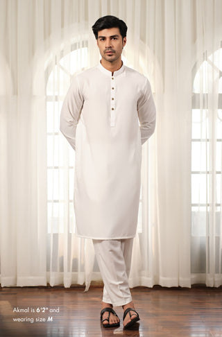 Sherwani Set - Cloud White