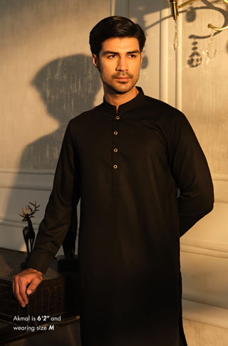 Sherwani Set - Jet Black