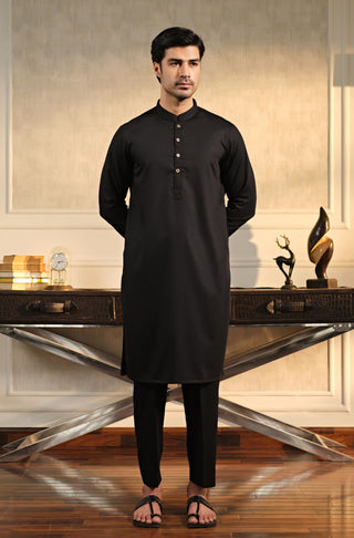 Sherwani Set - Jet Black