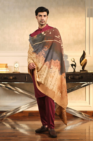 Khat (Love Letter) - Maroon Shawl