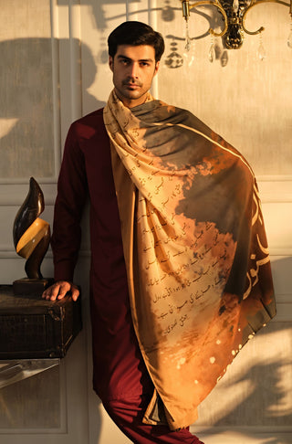 Khat (Love Letter) - Maroon Shawl
