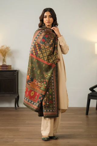 Gulposh (Covered in Flowers) - Green Shawl