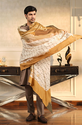 Khat (Love Letter) - Beige Shawl