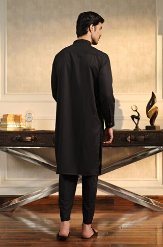 Sherwani Set - Jet Black