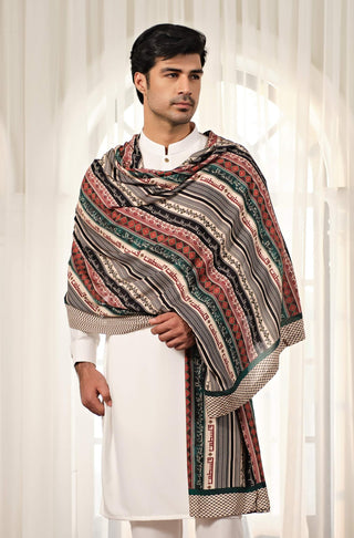 Manto's Unisex Intifada'a Odhni featuring Urdu Calligraphy 