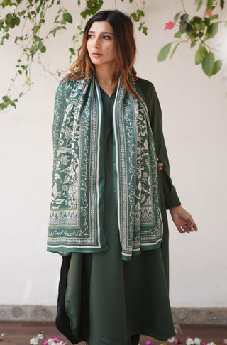 Nayaab (Precious) - Forest Green Scarf