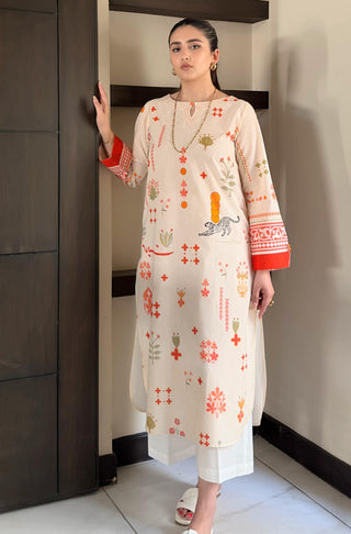 Zeest (Essence Of Life) - Off White Long Shirt