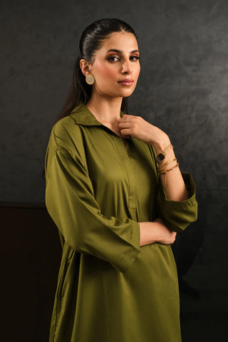 Raya Co-ord Set - Olive Green