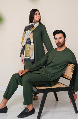 Lucknow Set - Emerald Green