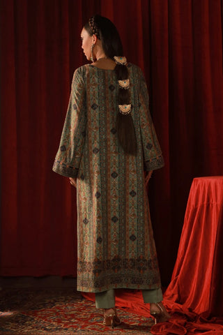 Zebunnisa (Beautiful Women) -  Green Velvet Set