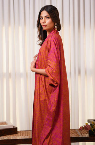 Ayra - Rust & Pink Shrug