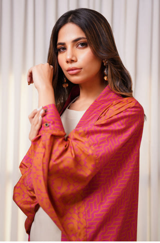 Ayra - Rust & Pink Shrug