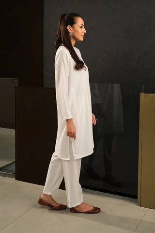 Lucknow Set - Cloud White