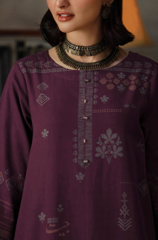 Urooj (Courage To Rise) - Plum Long Shirt