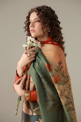 Gul-e-Lala (Tulip) - Scarf