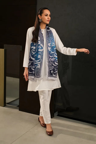 Lucknow Set - Cloud White