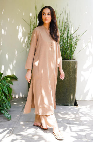 Kalidaar Co-ord Set - Sandy Beige