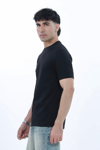 Smart Fit Tee, made from Durable COTRA® in black colour