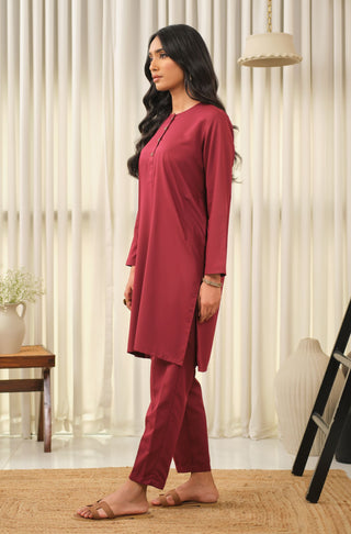 Lucknow Set - Ruby Red