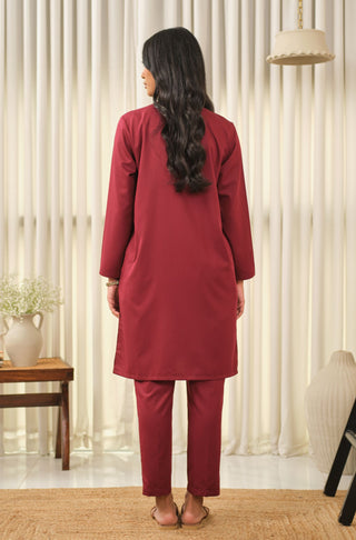 Lucknow Set - Ruby Red