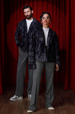 Raqs (Whirl) Velvet Jacket