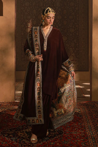 Shirin (Delighful) - Velvet Shawl