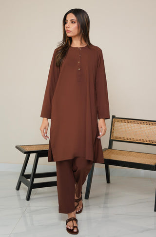 Lucknow Set - Cocoa Brown