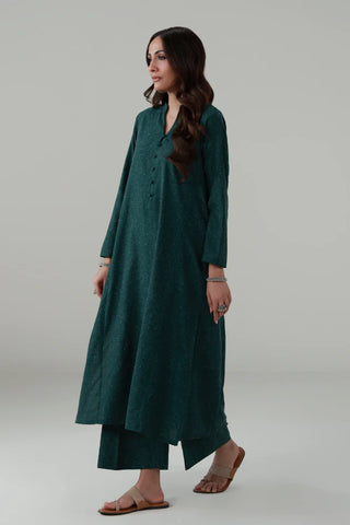 Kalidaar Co-ord Set - Emerald Green